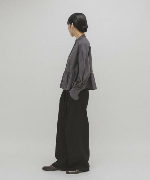 KBF / ケービーエフ シャツ・ブラウス | アシンメトリースイッチングブラウス | 詳細21