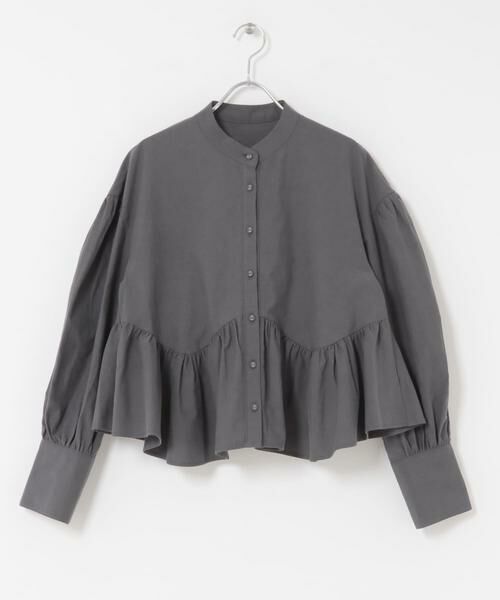 KBF / ケービーエフ シャツ・ブラウス | アシンメトリースイッチングブラウス | 詳細23