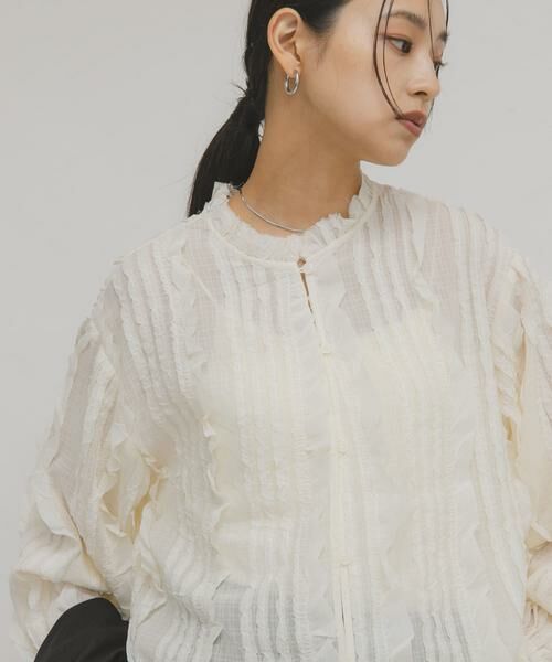 KBF / ケービーエフ シャツ・ブラウス | プチフリルブラウス | 詳細2