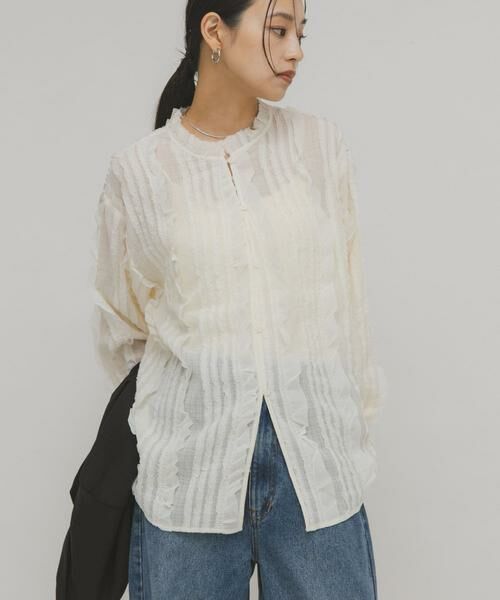 KBF / ケービーエフ シャツ・ブラウス | プチフリルブラウス | 詳細4