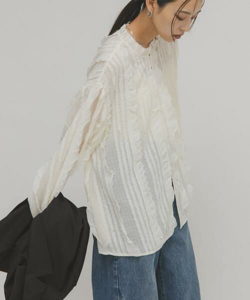 KBF / ケービーエフ シャツ・ブラウス | プチフリルブラウス | 詳細5