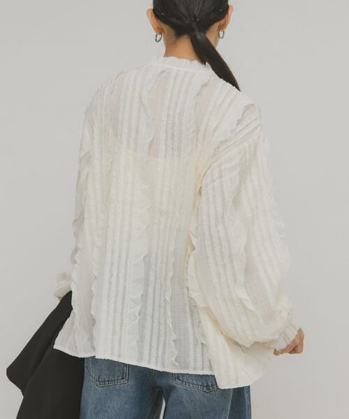 KBF / ケービーエフ シャツ・ブラウス | プチフリルブラウス | 詳細6