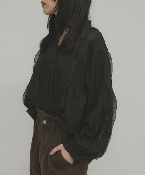 KBF / ケービーエフ シャツ・ブラウス | プチフリルブラウス | 詳細14