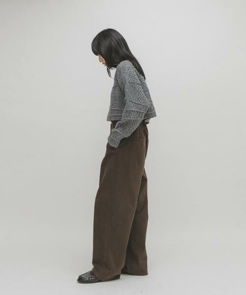 KBF / ケービーエフ その他パンツ | フリルウエストツイルパンツ | 詳細4