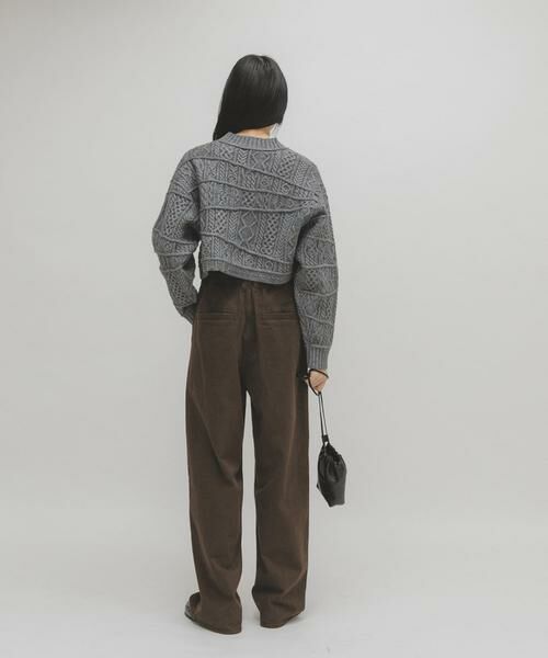 KBF / ケービーエフ その他パンツ | フリルウエストツイルパンツ | 詳細5