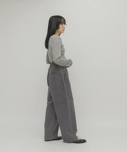 KBF / ケービーエフ その他パンツ | フリルウエストツイルパンツ | 詳細14