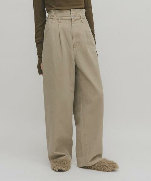 KBF / ケービーエフ その他パンツ | フリルウエストツイルパンツ | 詳細23