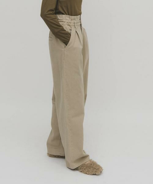 KBF / ケービーエフ その他パンツ | フリルウエストツイルパンツ | 詳細24