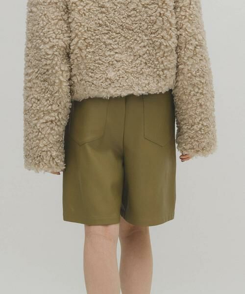 KBF / ケービーエフ ショート・ハーフ・半端丈パンツ | ドローストリングショートパンツ（カーキ）