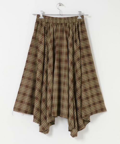 KBF / ケービーエフ スカート | ノットデザインチェックスカート | 詳細10