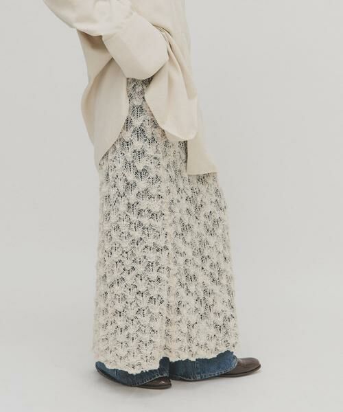 KBF / ケービーエフ スカート | クロシェニットスカート | 詳細2