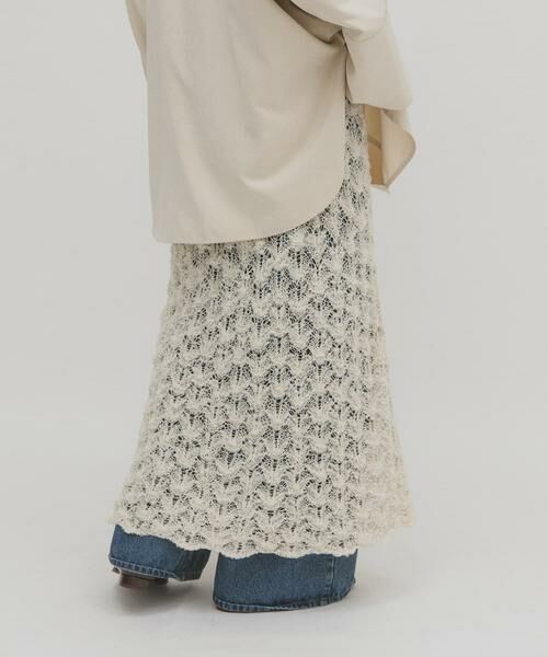 KBF / ケービーエフ スカート | クロシェニットスカート | 詳細3