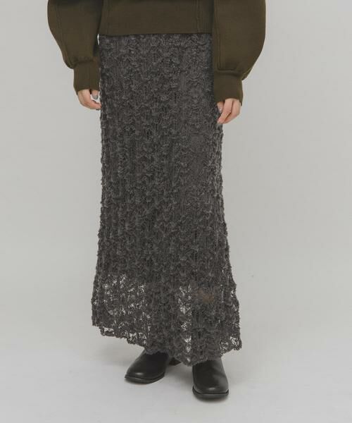 KBF / ケービーエフ スカート | クロシェニットスカート | 詳細12