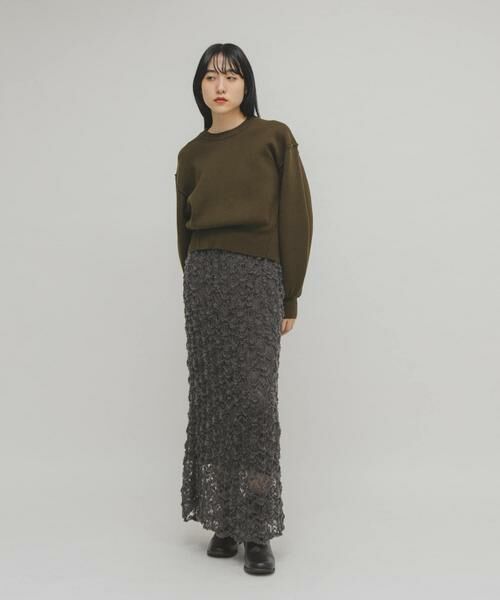 KBF / ケービーエフ スカート | クロシェニットスカート | 詳細15