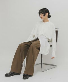 KBF / ケービーエフ ワンピース | レイヤードミニシャツワンピース