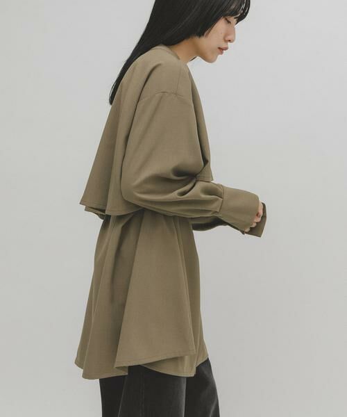 KBF / ケービーエフ ワンピース | レイヤードミニシャツワンピース | 詳細2