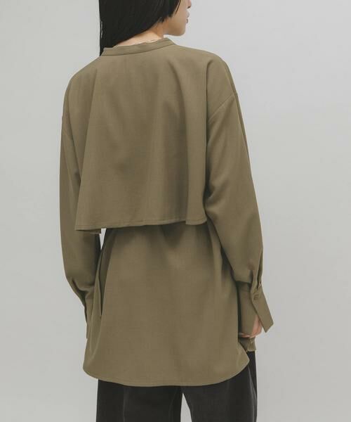 KBF / ケービーエフ ワンピース | レイヤードミニシャツワンピース | 詳細3