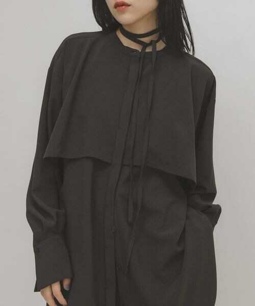 KBF / ケービーエフ ワンピース | レイヤードミニシャツワンピース | 詳細22