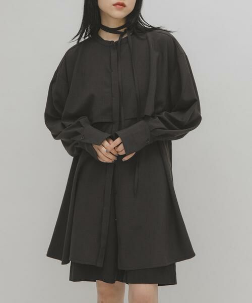 KBF / ケービーエフ ワンピース | レイヤードミニシャツワンピース | 詳細24