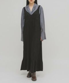 KBF / ケービーエフ ワンピース | ピーチスキンプリーツワンピース