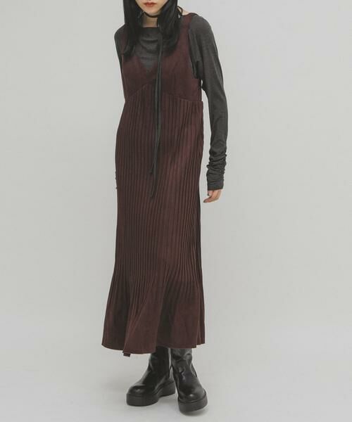 KBF / ケービーエフ ワンピース | ピーチスキンプリーツワンピース | 詳細2