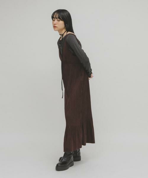 KBF / ケービーエフ ワンピース | ピーチスキンプリーツワンピース | 詳細6