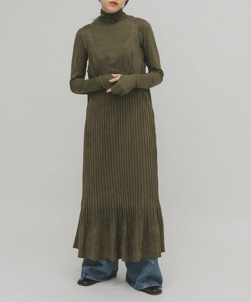 KBF / ケービーエフ ワンピース | ピーチスキンプリーツワンピース | 詳細13