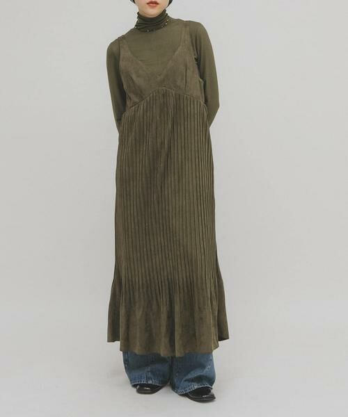 KBF / ケービーエフ ワンピース | ピーチスキンプリーツワンピース | 詳細14