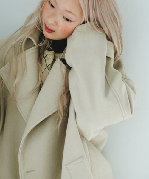 KBF / ケービーエフ その他アウター | BIGカラーミドルコート | 詳細26