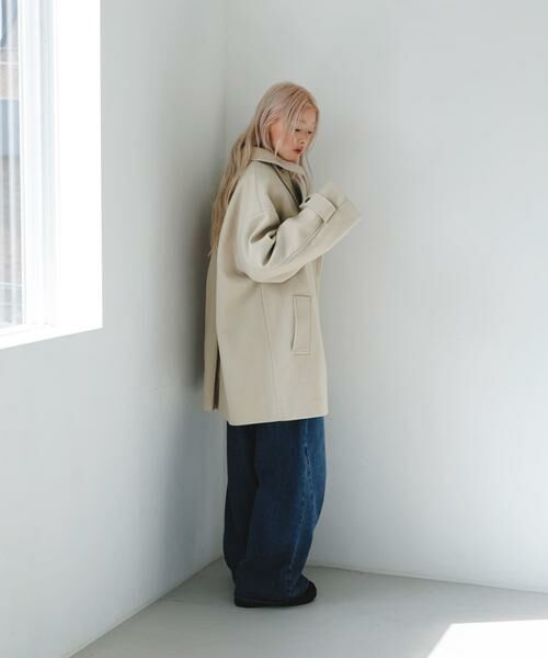 KBF / ケービーエフ その他アウター | BIGカラーミドルコート | 詳細28