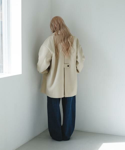 KBF / ケービーエフ その他アウター | BIGカラーミドルコート | 詳細30