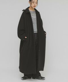 KBF / ケービーエフ ステンカラーコート | ステンカラーコクーンロングコート