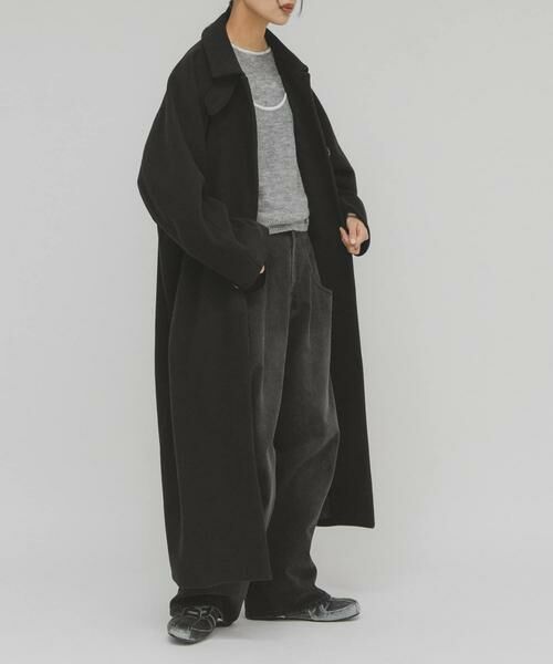 KBF / ケービーエフ ステンカラーコート | ステンカラーコクーンロングコート | 詳細10
