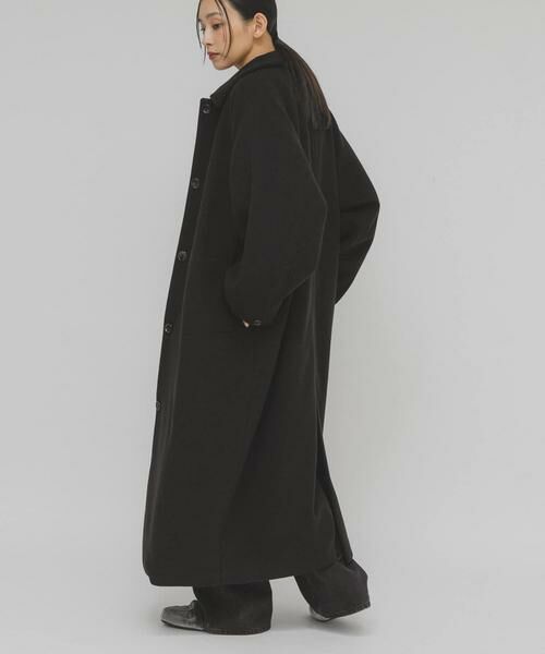 KBF / ケービーエフ ステンカラーコート | ステンカラーコクーンロングコート | 詳細11