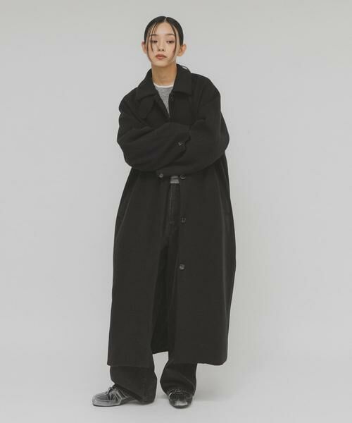 KBF / ケービーエフ ステンカラーコート | ステンカラーコクーンロングコート | 詳細12