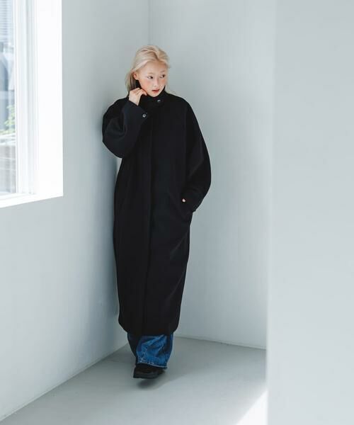 KBF / ケービーエフ ステンカラーコート | ステンカラーコクーンロングコート | 詳細14