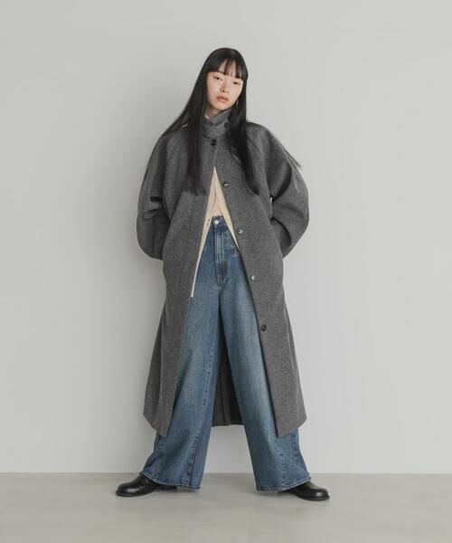 KBF / ケービーエフ ステンカラーコート | ステンカラーコクーンロングコート | 詳細30