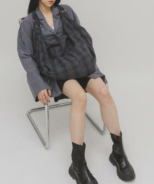 KBF / ケービーエフ トートバッグ | ウールミックス2WAYイージーBAG | 詳細11