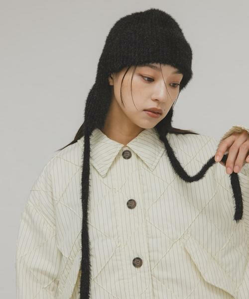 KBF/ケービーエフ シャギーフライトニットHAT ブラック one