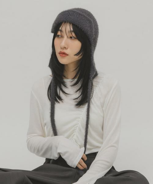 KBF / ケービーエフ ニットキャップ | シャギーフライトニットHAT | 詳細8