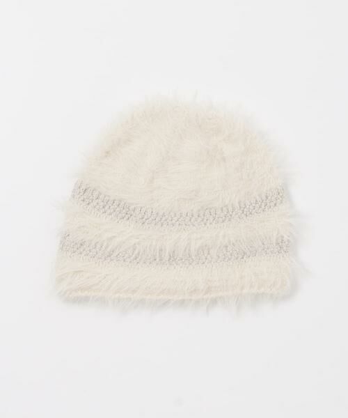 KBF / ケービーエフ ニットキャップ | ラインデザインシャギーニットビーニー | 詳細11