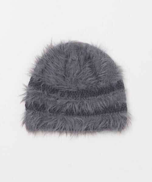 KBF / ケービーエフ ニットキャップ | ラインデザインシャギーニットビーニー | 詳細17