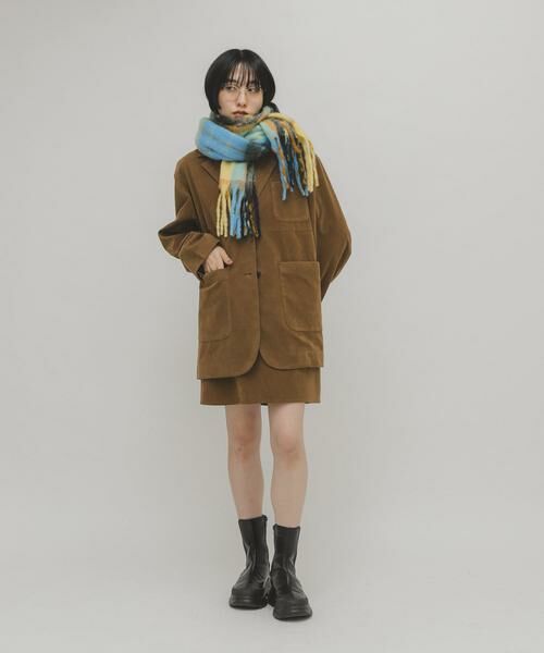 KBF / ケービーエフ マフラー・ショール・スヌード・ストール | ブークレチェックストール | 詳細9