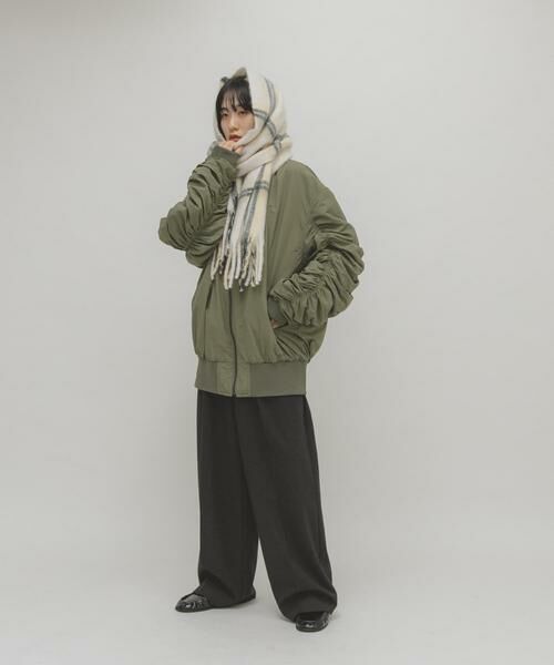 KBF / ケービーエフ マフラー・ショール・スヌード・ストール | ブークレチェックストール | 詳細14