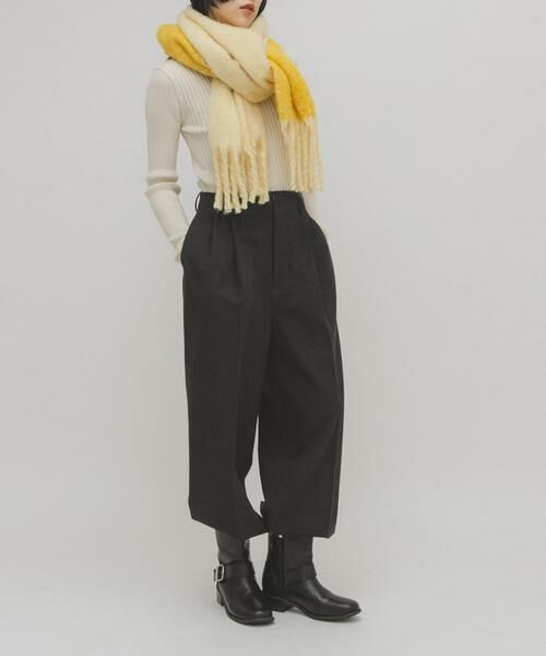 KBF / ケービーエフ マフラー・ショール・スヌード・ストール | ビッグフリンジバイカラーストール | 詳細8