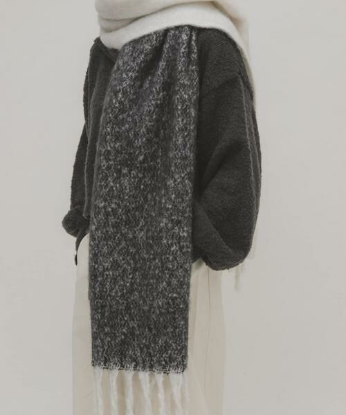 KBF / ケービーエフ マフラー・ショール・スヌード・ストール | ビッグフリンジバイカラーストール | 詳細12