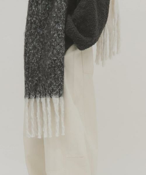 KBF / ケービーエフ マフラー・ショール・スヌード・ストール | ビッグフリンジバイカラーストール | 詳細13