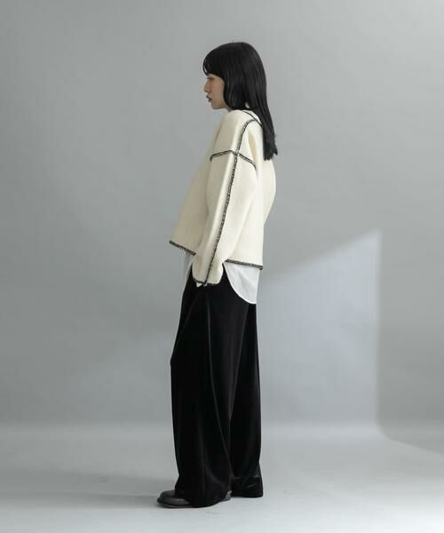 KBF / ケービーエフ ニット・セーター | 『WEB/一部店舗限定』カラーハンドステッチ2WAYニット | 詳細17