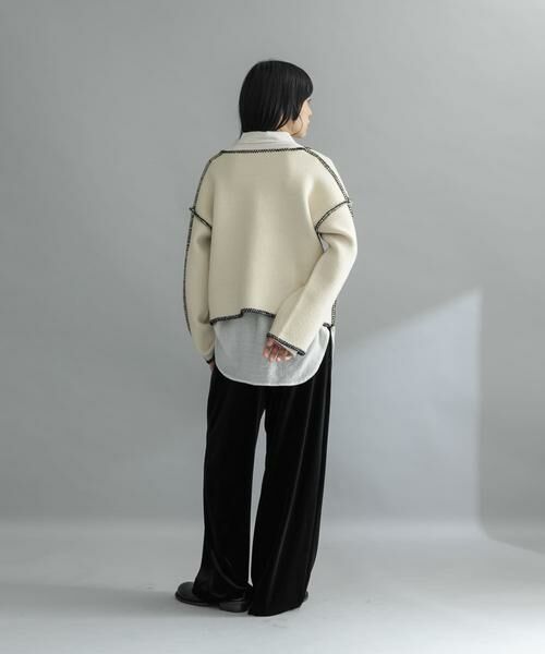 KBF / ケービーエフ ニット・セーター | 『WEB/一部店舗限定』カラーハンドステッチ2WAYニット | 詳細18