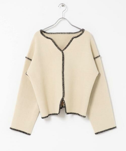 KBF / ケービーエフ ニット・セーター | 『WEB/一部店舗限定』カラーハンドステッチ2WAYニット | 詳細19